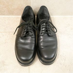 Gucci Lace Up Dress Shoes Black Leather